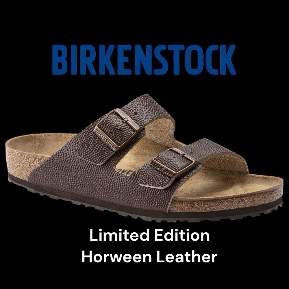 Birkenstock (NWT) Unisex Limited Edition Horween Leather Arizona Sandals Size 41